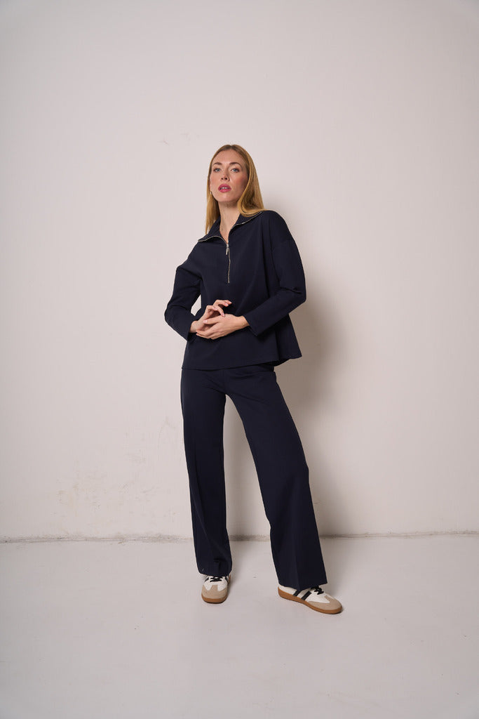 Pantalone Donna Fluido a Gamba Dritta