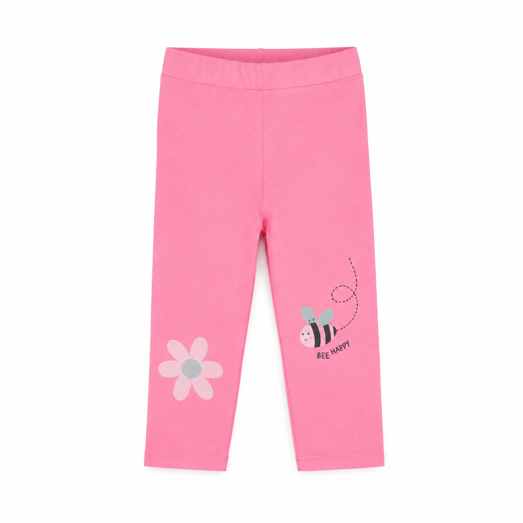 LEGGINS CON STAMPA APE E FIORE