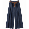 PANTALONE IN TENCEL GESSATO