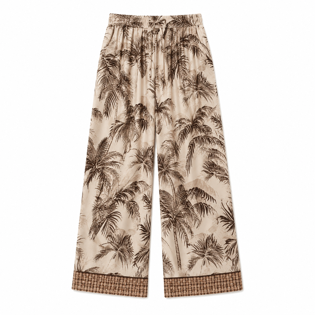 PANTALONE FANTASIA FOGLIE