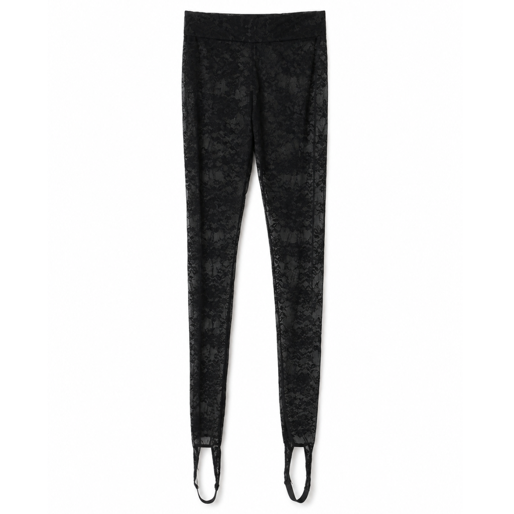 LEGGINS IN PIZZO CON GHETTA