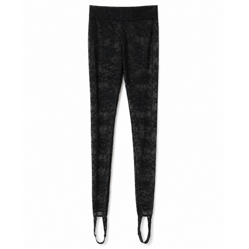 LEGGINS IN PIZZO CON GHETTA