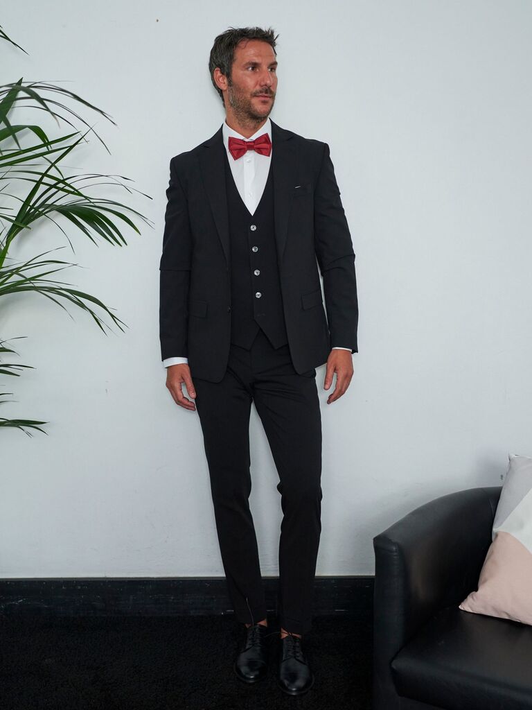Pantalone slim fit da completo