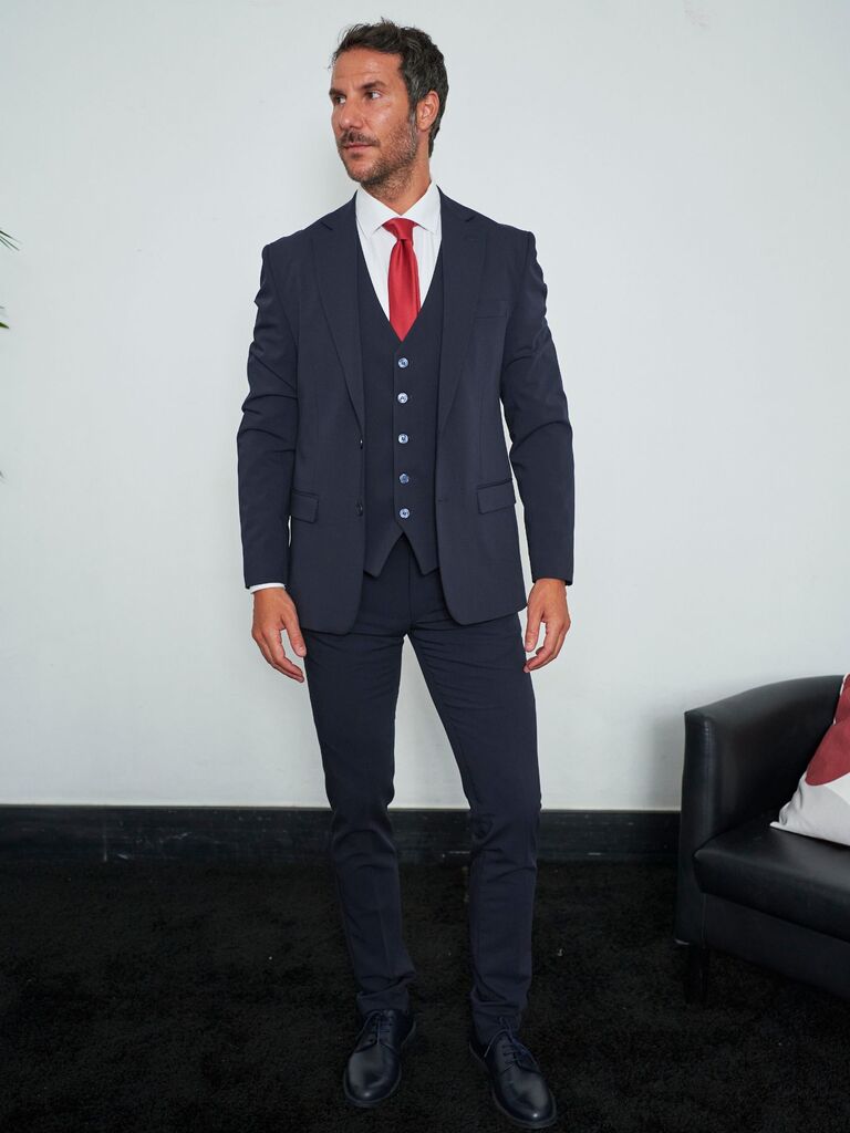 Pantalone slim fit da completo