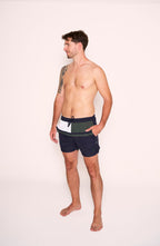 Costume da bagno tricolore Beverly Hills Polo Club con tasche