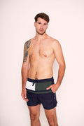 Costume da bagno tricolore Beverly Hills Polo Club con tasche
