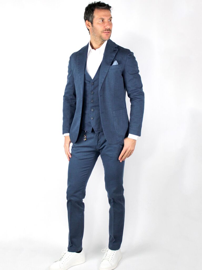 Pantalone slim da completo