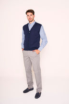 Pantaloni classici uomo con tasche americane