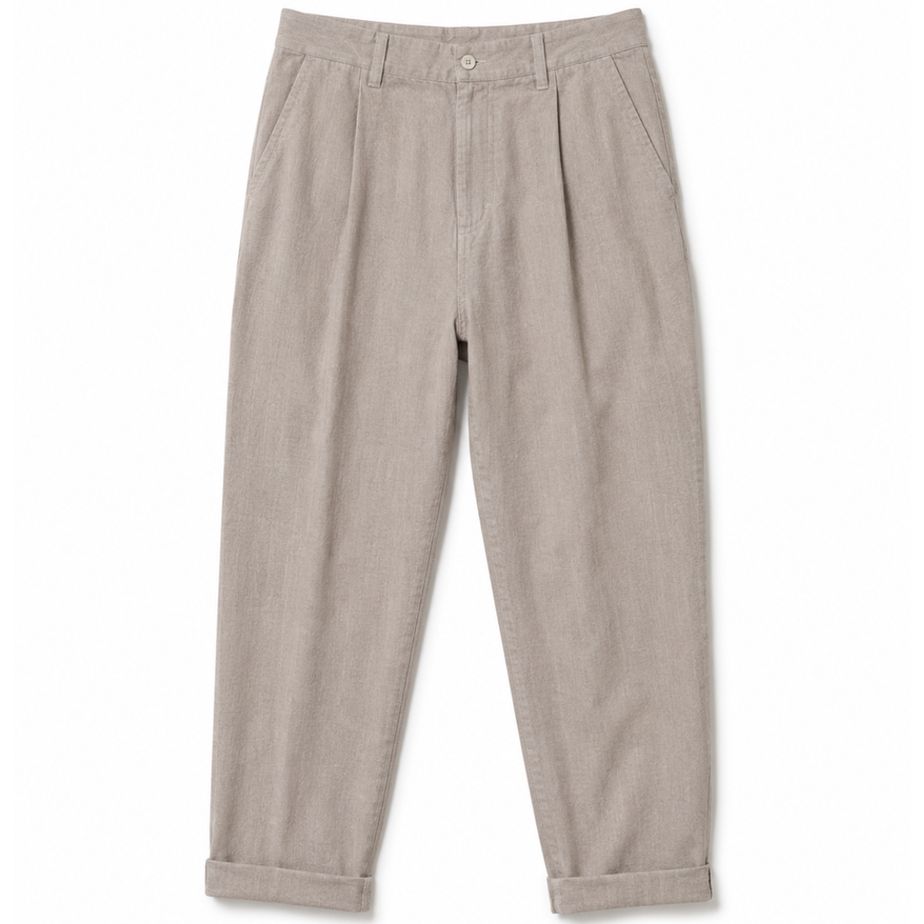 Pantaloni estivi uomo in lino sabbia