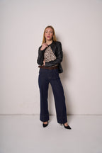 Pantaloni Donna in Denim Gamba Dritta