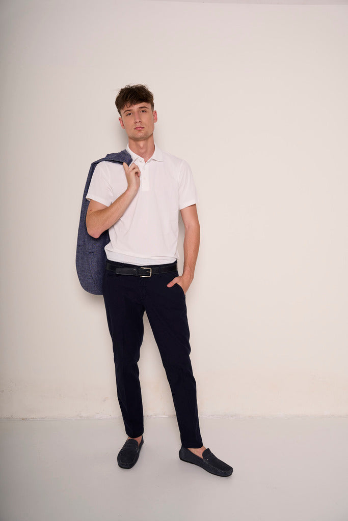 Polo uomo in piqué di cotone