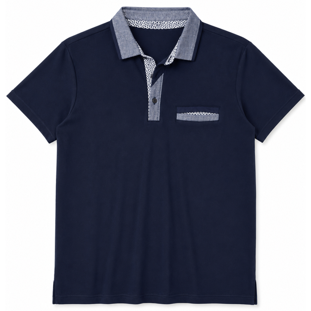 POLO CON COLLETTO IN LINO