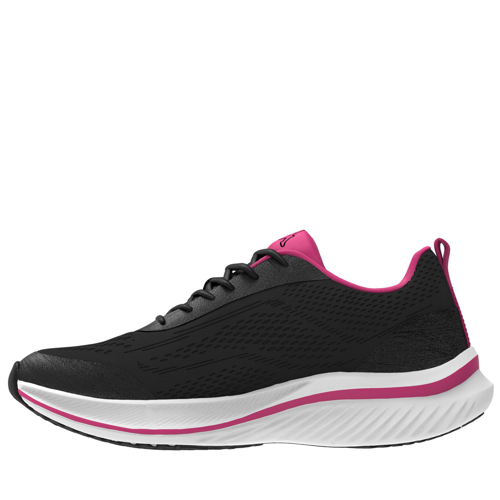 Sneakers Donna kappa Running Nero e Fucsia