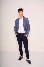Carica l&#39;immagine nel visualizzatore di Gallery, Mocassini uomo in camoscio blu Stile casual raffinato
