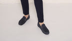 Mocassini uomo in camoscio blu Stile casual raffinato