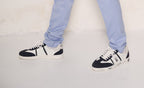 Sneakers bianche e blu "Marina Militare" con dettagli grafici