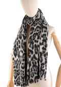 Sciarpa Donna – Fantasia Leopardata Taupe