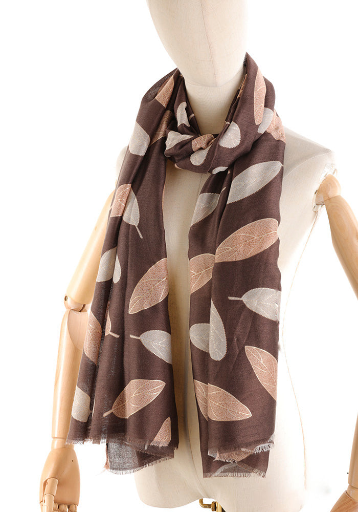 Sciarpa Donna – Fantasia Foglie