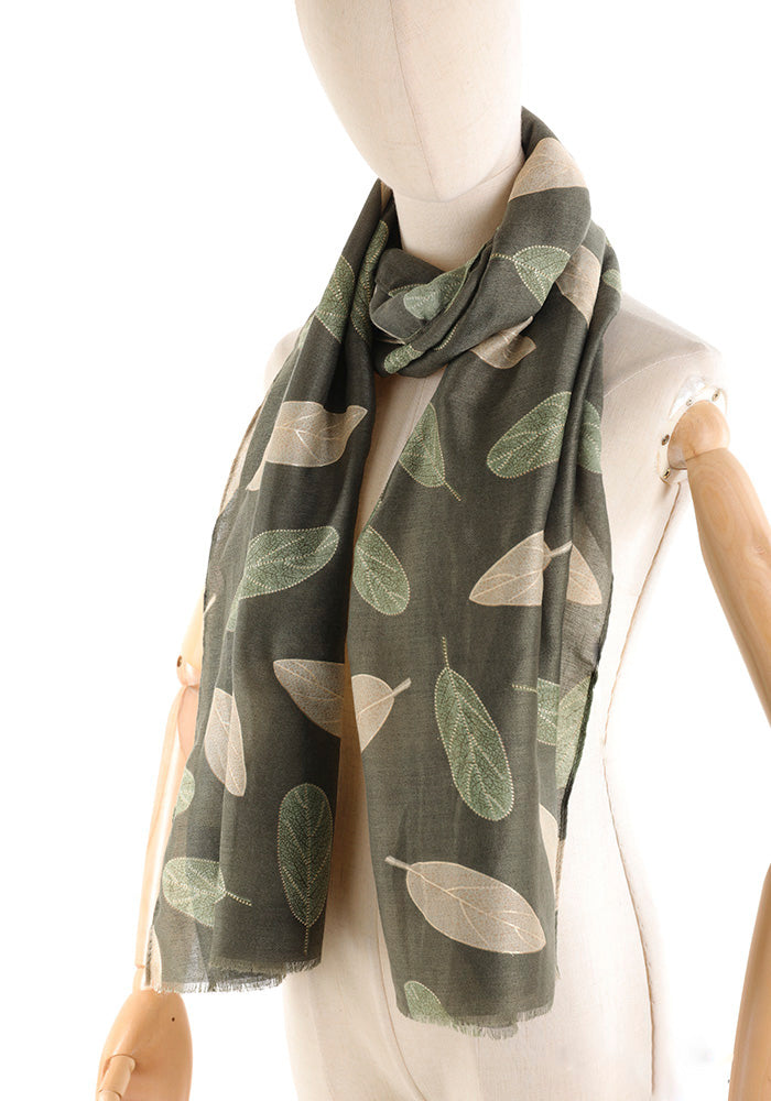 Sciarpa Donna – Fantasia Foglie