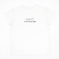 T-shirt bianca “Cancro” con stampa segno zodiacale