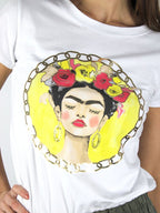 T-shirt con stampa Frida
