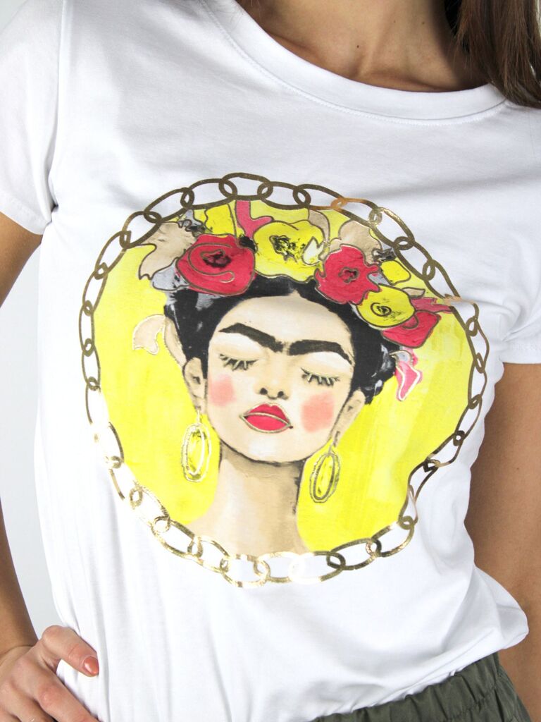 T-shirt con stampa Frida