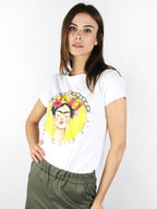 T-shirt con stampa Frida