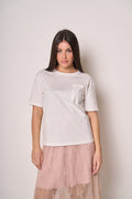 T-shirt Donna Basic con Taschino