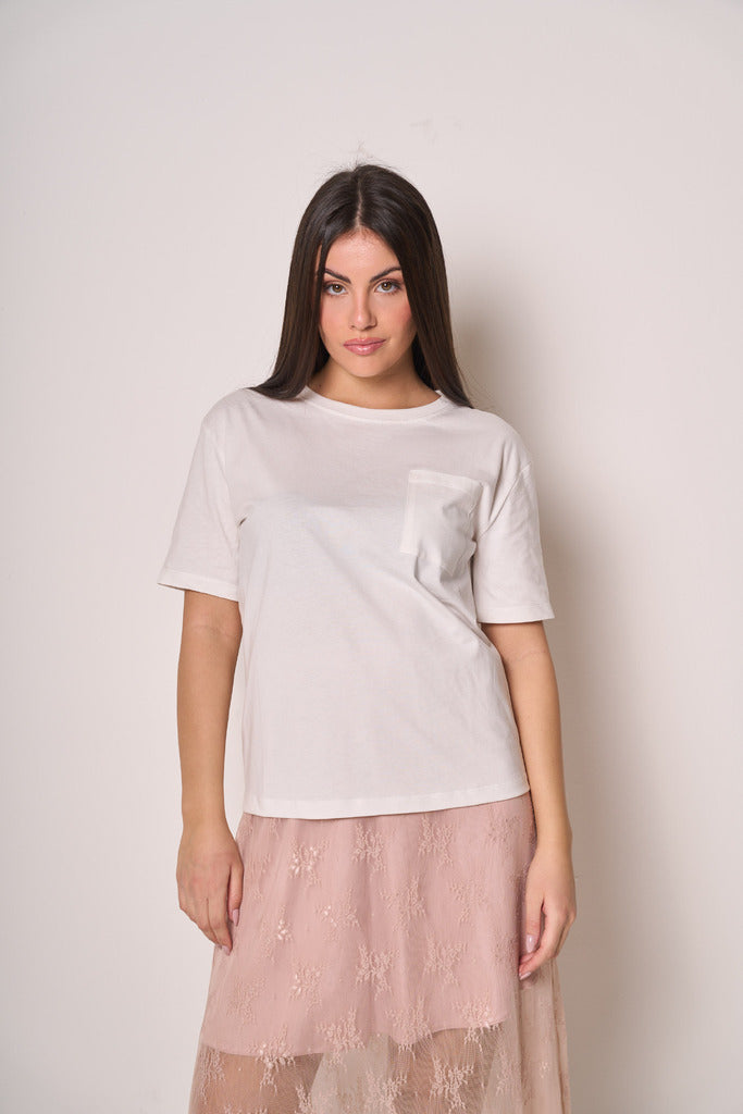 T-shirt Donna Basic con Taschino