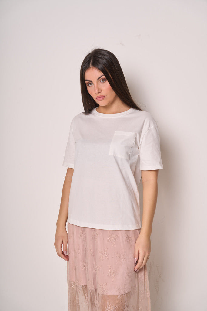 T-shirt Donna Basic con Taschino