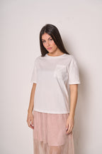 T-shirt Donna Basic con Taschino