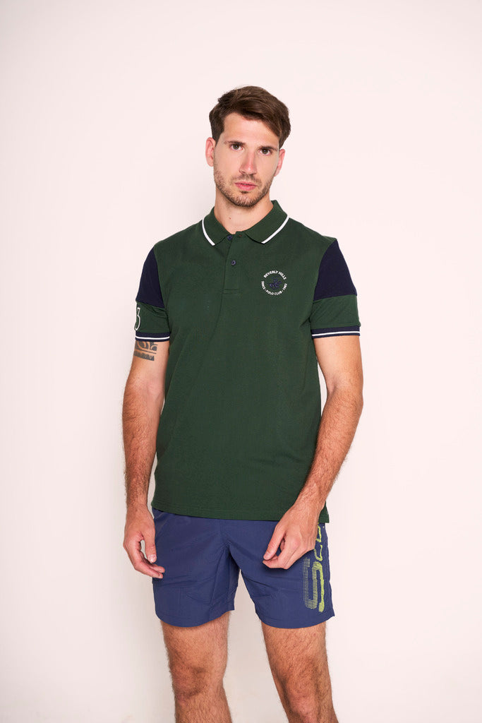 Polo Beverly Hills con inserti a contrasto