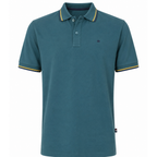 Polo uomo con doppio bordino a contrasto