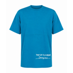 T-shirt con cucitura centrale e stampe