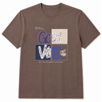T-shirt con scritta good vibes
