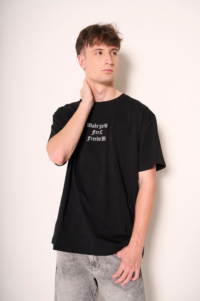 T-shirt Nera "Freedom"