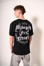 T-shirt Nera "Freedom"