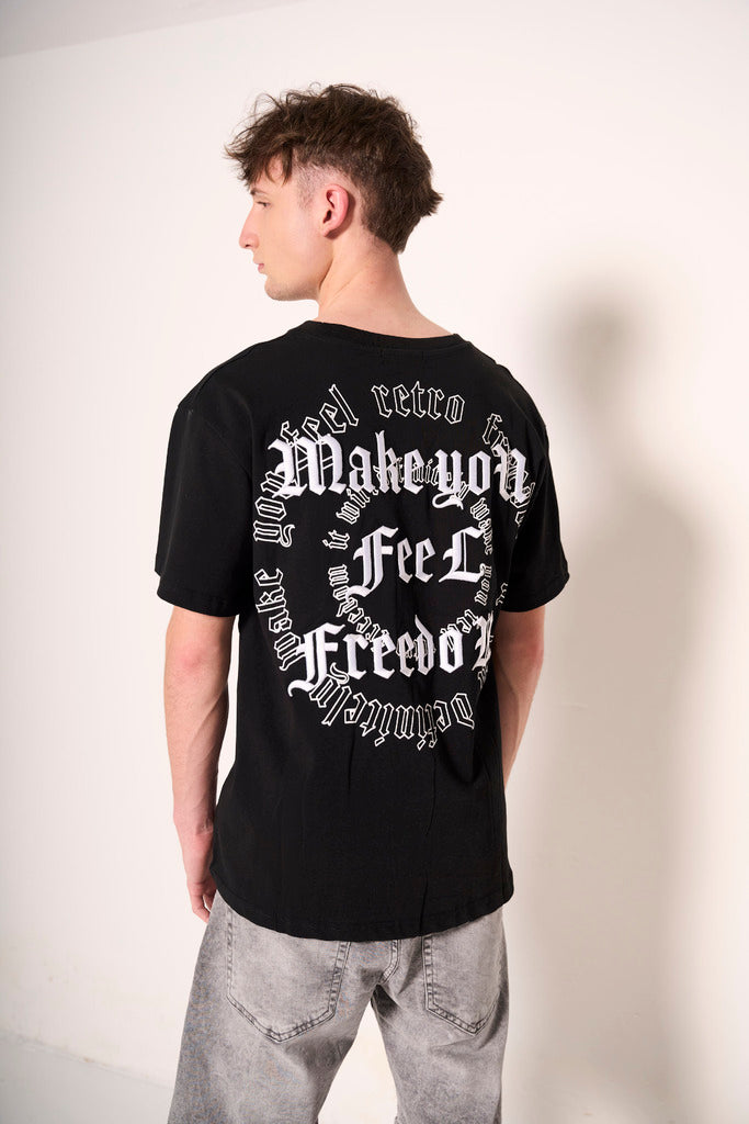 T-shirt Nera "Freedom"