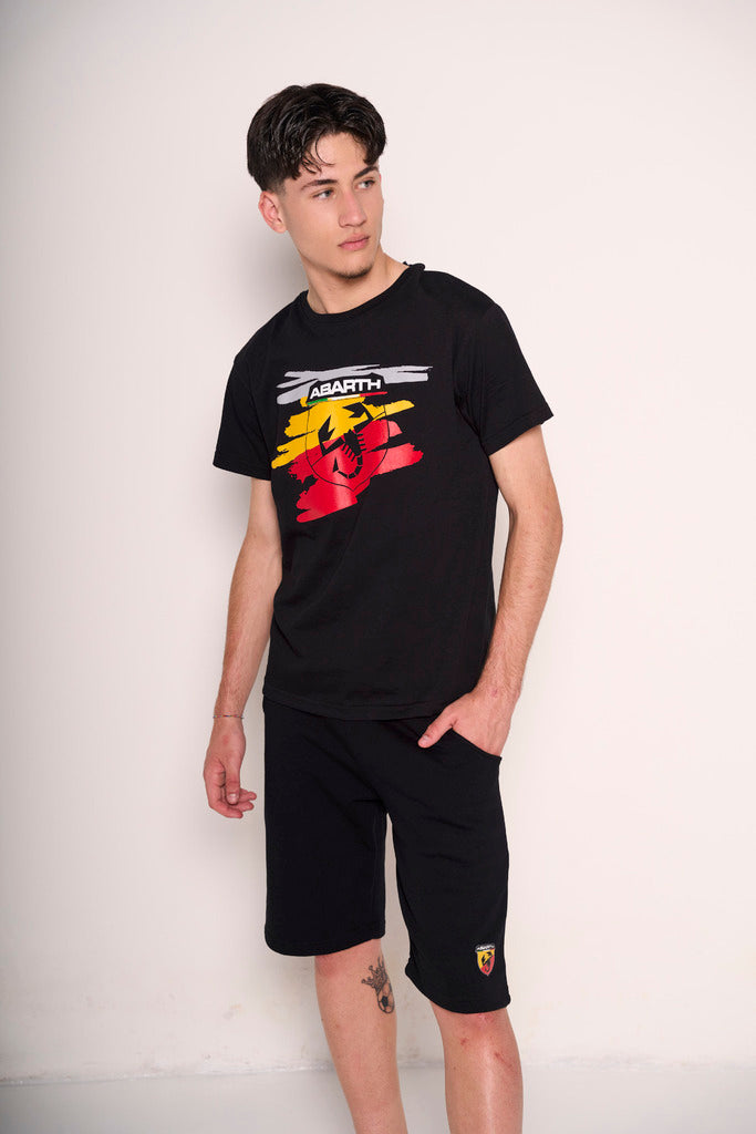 T-shirt Abarth uomo nera