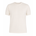 T-shirt uomo basic bianca con girocollo in cotone elasticizzato