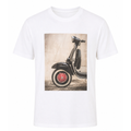 T-shirt uomo con stampa Vespa retrò