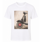 T-shirt uomo con stampa Vespa retrò