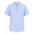 Polo collo coreana in cotone leggero