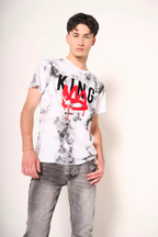 T-shirt tie-dye con stampa "Born to Rule"
