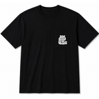 T-shirt bianca "Good Vibes" con taschino
