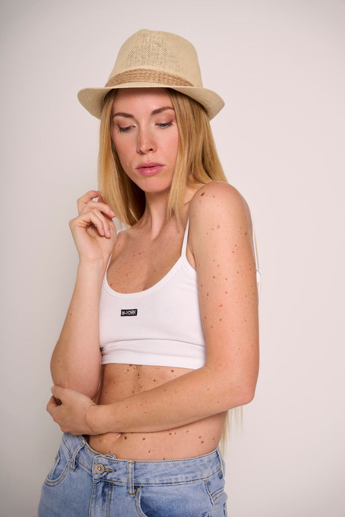 Top bianco Soft Fit