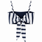 Top Rigato con Fiocco Donna