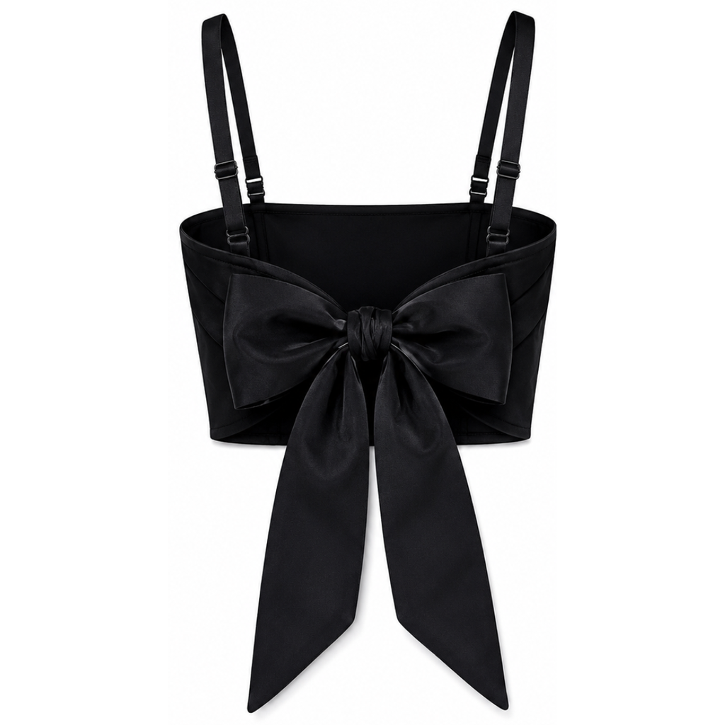 Top Rigato con Fiocco Donna