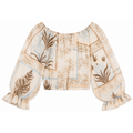 BLUSA CROPPED CON BALZE