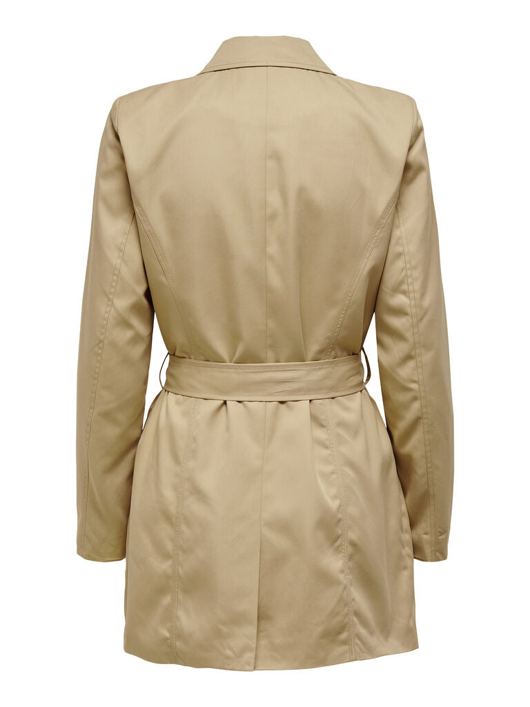 Trench donna doppiopetto con cintura